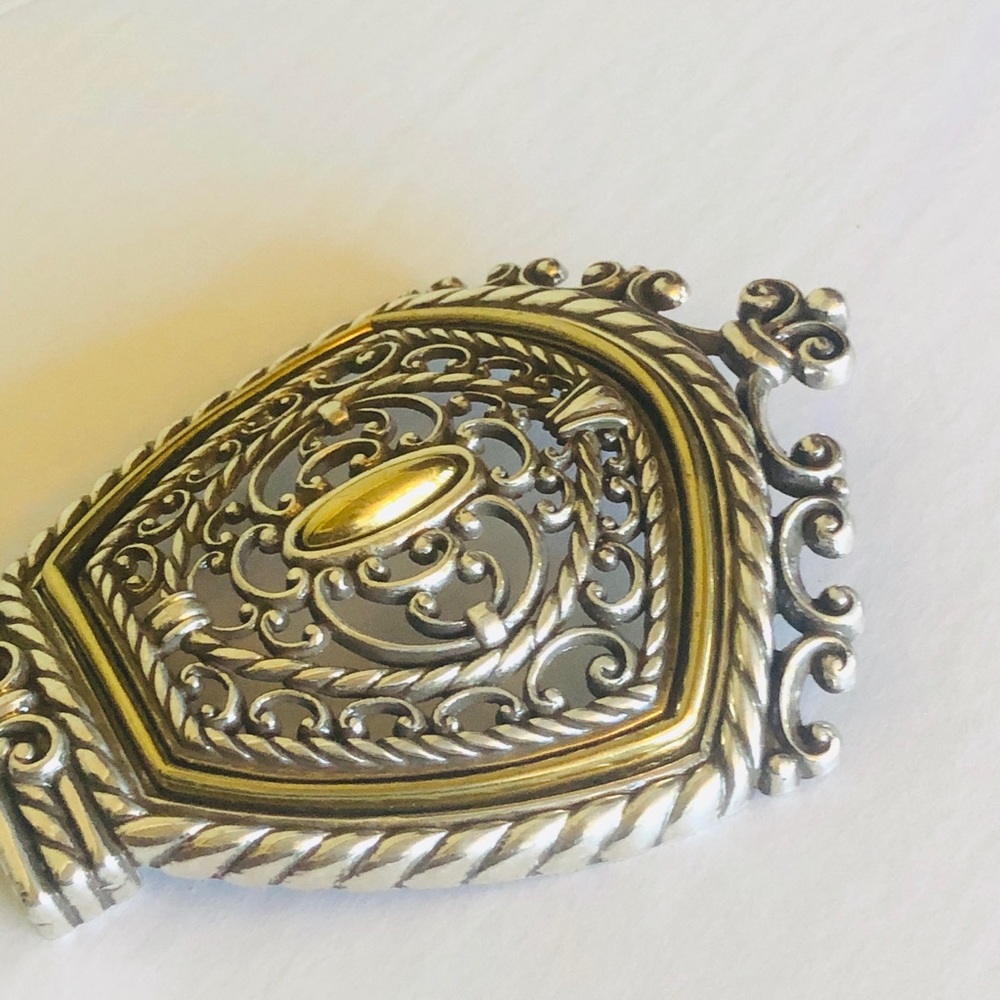 Huge Ornate Brighton Gold Silver Night Light Cover - Picture 9 of 11